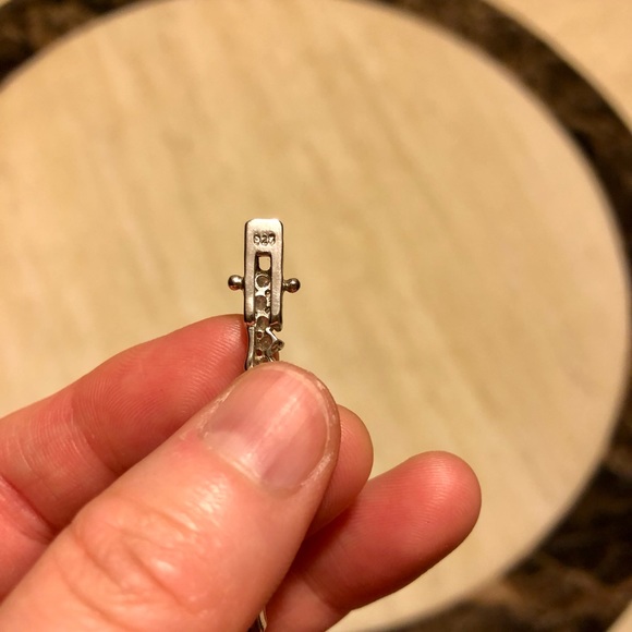 Like New 925 Sterling Silver with Real Crystals Bracelet - Picture 5 of 8